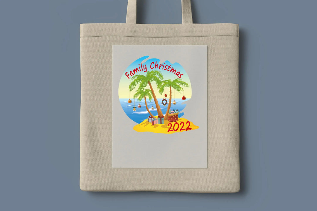 Family Christmas Sea Sand Sun 2025 DTF Transfers, Ready to Press Transfers