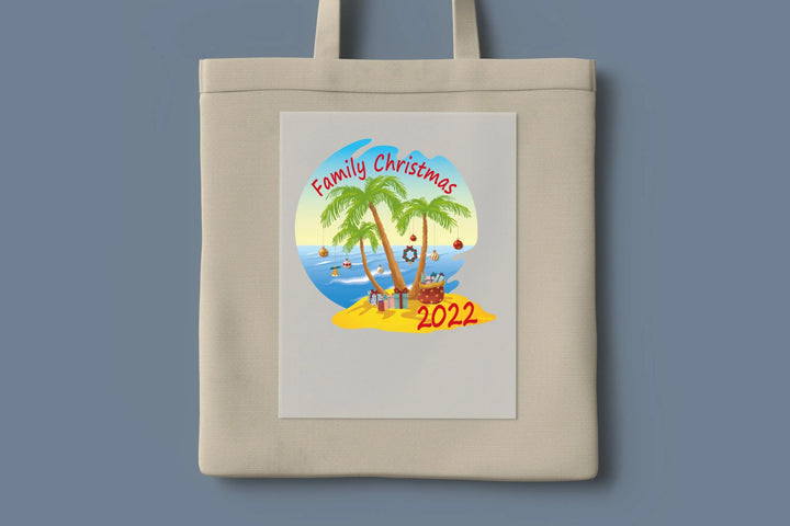 Family Christmas Sea Sand Sun 2025 DTF Transfers, Ready to Press Transfers