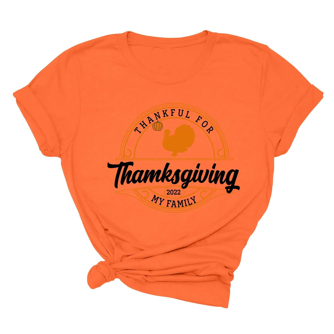 Family Thanksgiving 2025 Shirt | Matching Thanksgiving Shirts Shirtprintingcenter