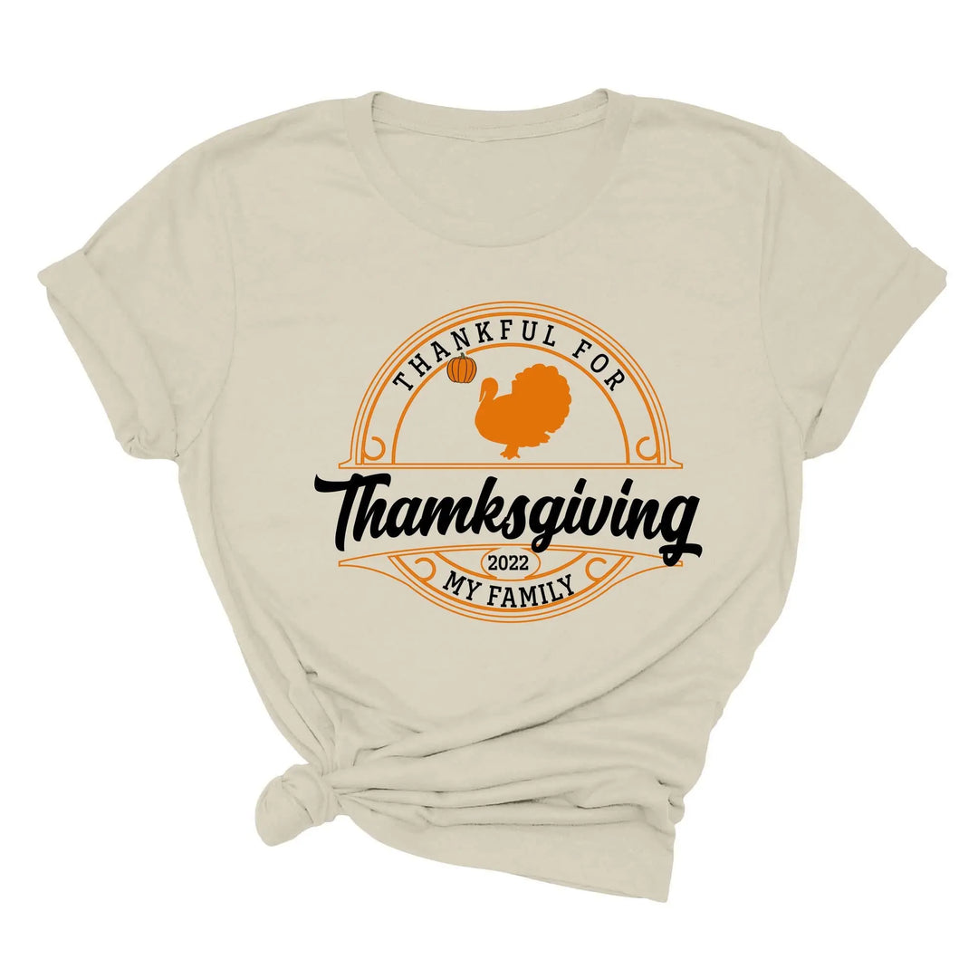 Family Thanksgiving 2025 Shirt | Matching Thanksgiving Shirts Shirtprintingcenter