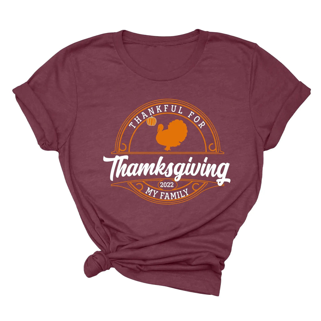 Family Thanksgiving 2025 Shirt | Matching Thanksgiving Shirts Shirtprintingcenter