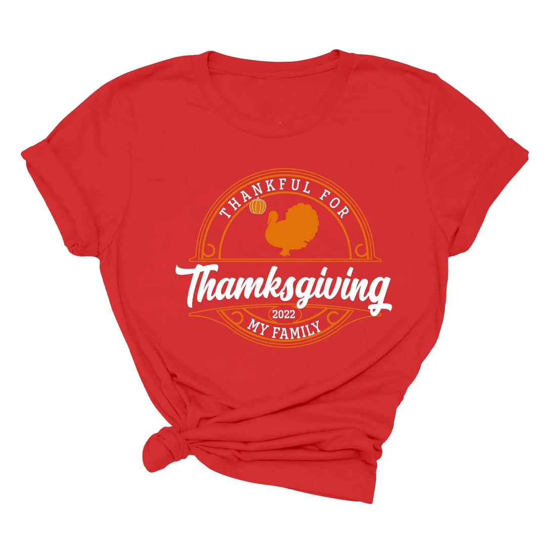 Family Thanksgiving 2025 Shirt | Matching Thanksgiving Shirts Shirtprintingcenter