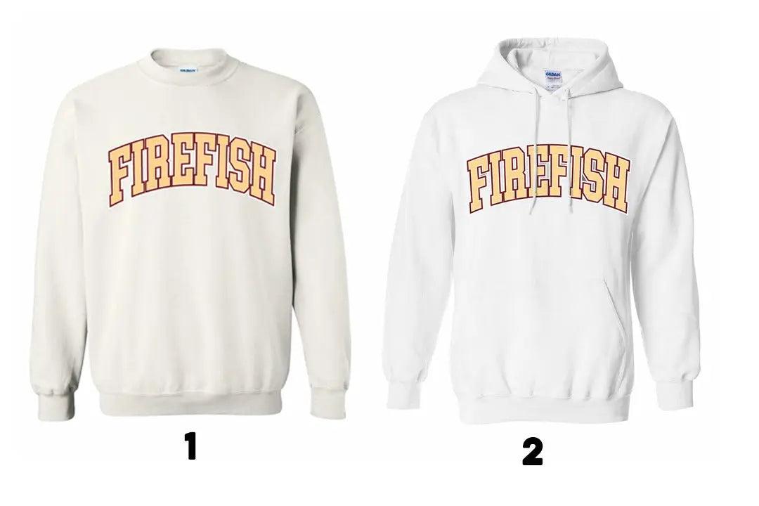 Firethorne Firefish Swim Team Adult Unisex Sweetshirt and Hoodie