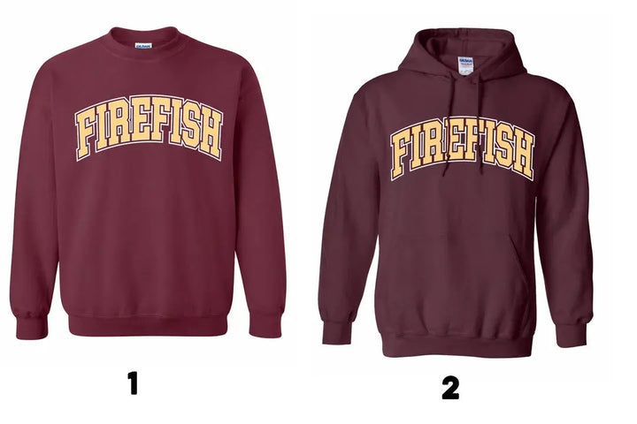 Firethorne Firefish Swim Team Adult Unisex Sweetshirt and Hoodie