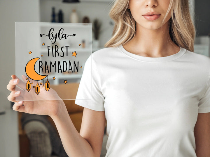 Transferencias DTF personalizadas para el primer Ramadán, transferencias DTF personalizadas con el nombre del primer Ramadán