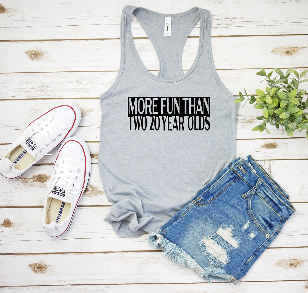 Funny 40th Birthday Shirt or Tank Top for Women - Milestone Gift Shirtprintingcenter