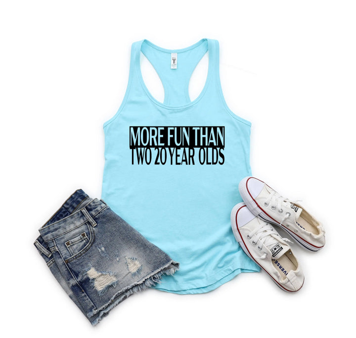 Funny 40th Birthday Shirt or Tank Top for Women - Milestone Gift Shirtprintingcenter