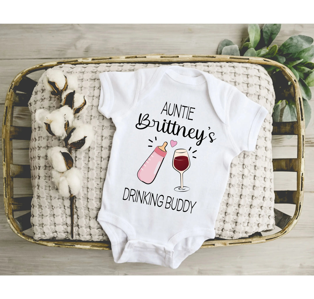 Funny Auntie Baby Bodysuit - Custom Gift from Auntie Shirtprintingcenter