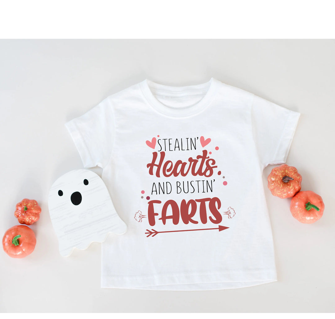 Funny Baby Bodysuit - Stealin' Hearts & Bustin' Farts Bodysuit Shirtprintingcenter