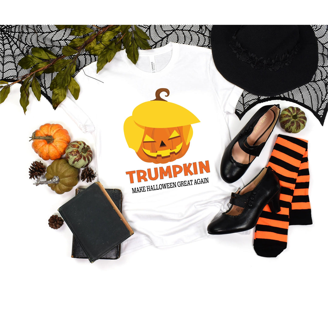 Funny Halloween Trumpkin Shirt | Make Halloween Great Again Trump 2025 Tee Shirtprintingcenter