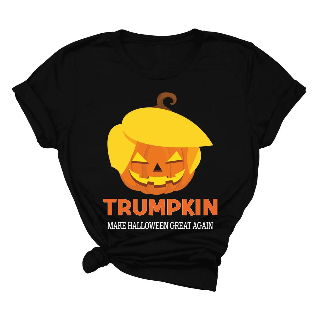 Funny Halloween Trumpkin Shirt | Make Halloween Great Again Trump 2025 Tee Shirtprintingcenter