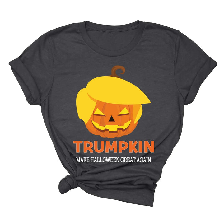 Funny Halloween Trumpkin Shirt | Make Halloween Great Again Trump 2025 Tee Shirtprintingcenter