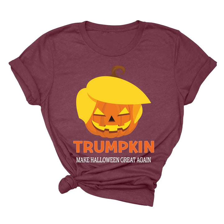 Funny Halloween Trumpkin Shirt | Make Halloween Great Again Trump 2025 Tee Shirtprintingcenter