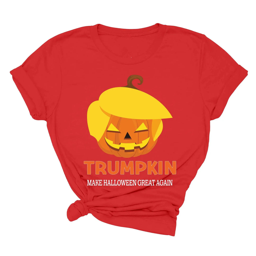 Funny Halloween Trumpkin Shirt | Make Halloween Great Again Trump 2025 Tee Shirtprintingcenter