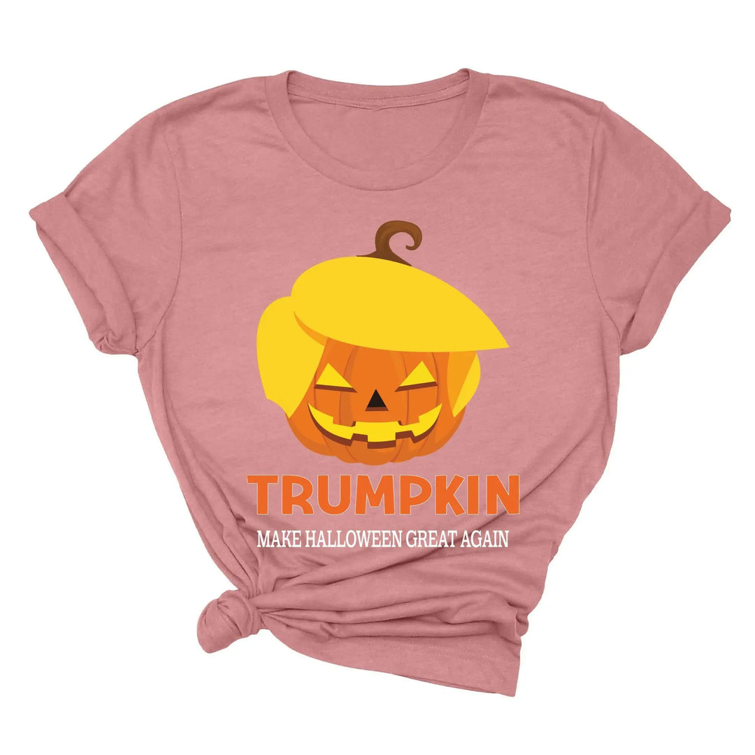 Funny Halloween Trumpkin Shirt | Make Halloween Great Again Trump 2025 Tee Shirtprintingcenter