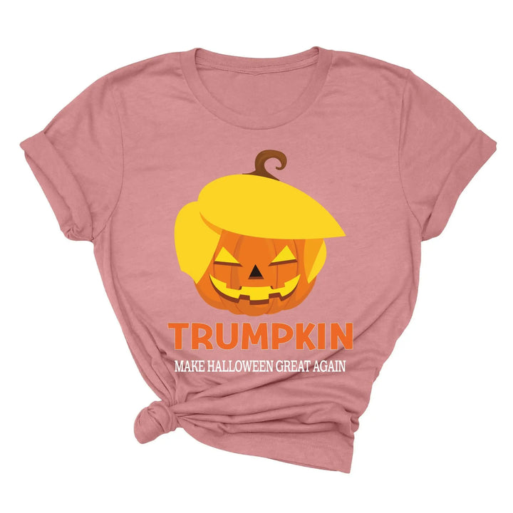 Funny Halloween Trumpkin Shirt | Make Halloween Great Again Trump 2025 Tee Shirtprintingcenter