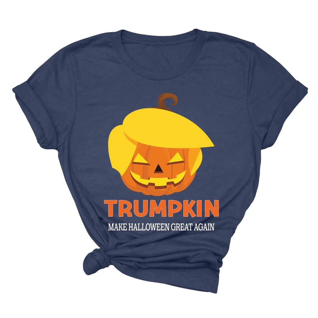 Funny Halloween Trumpkin Shirt | Make Halloween Great Again Trump 2025 Tee Shirtprintingcenter