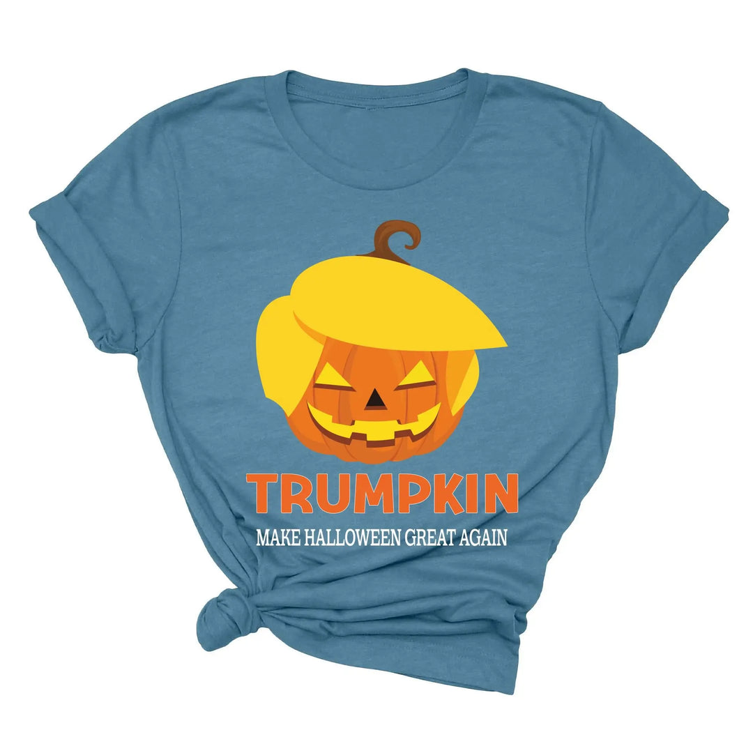 Funny Halloween Trumpkin Shirt | Make Halloween Great Again Trump 2025 Tee Shirtprintingcenter
