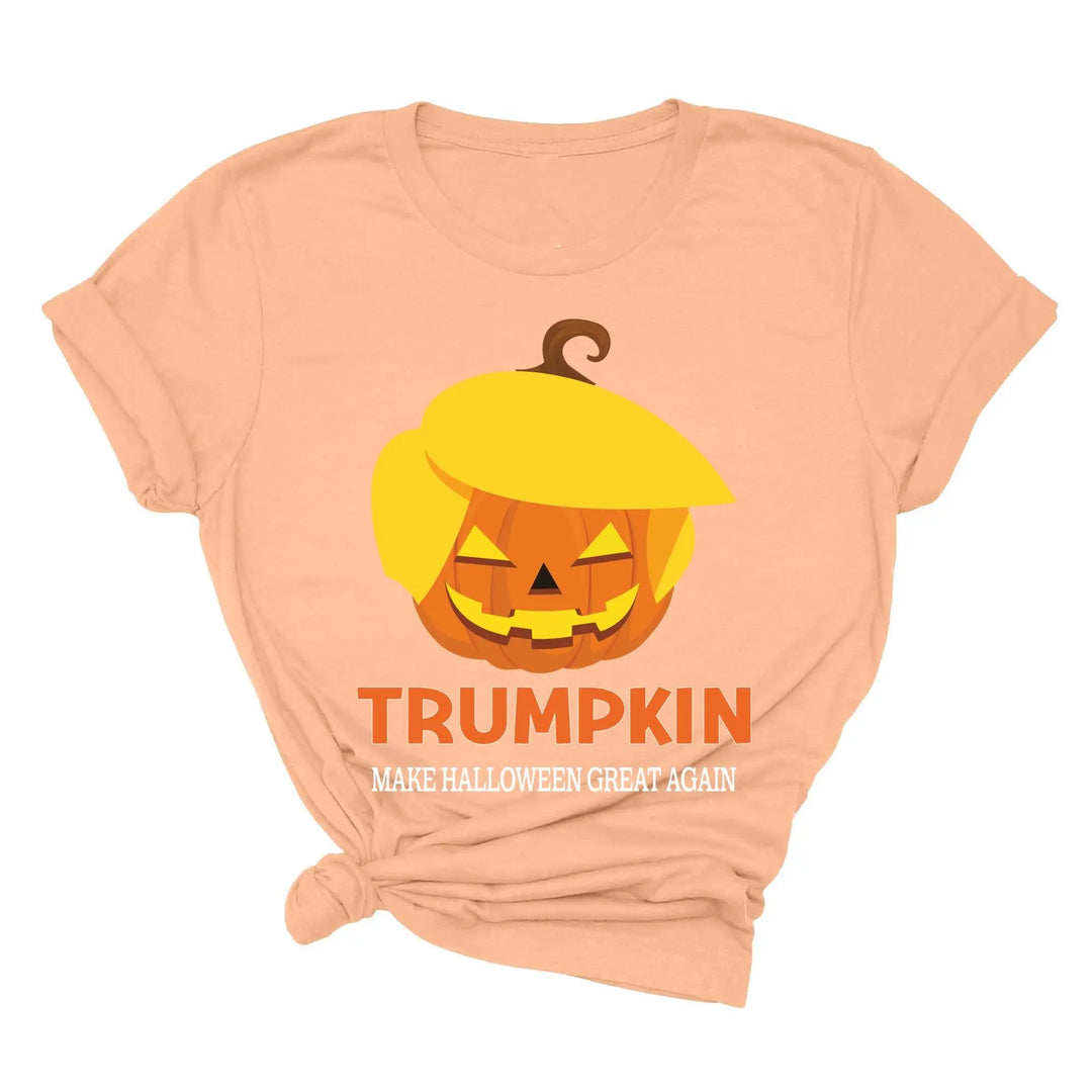 Funny Halloween Trumpkin Shirt | Make Halloween Great Again Trump 2025 Tee Shirtprintingcenter