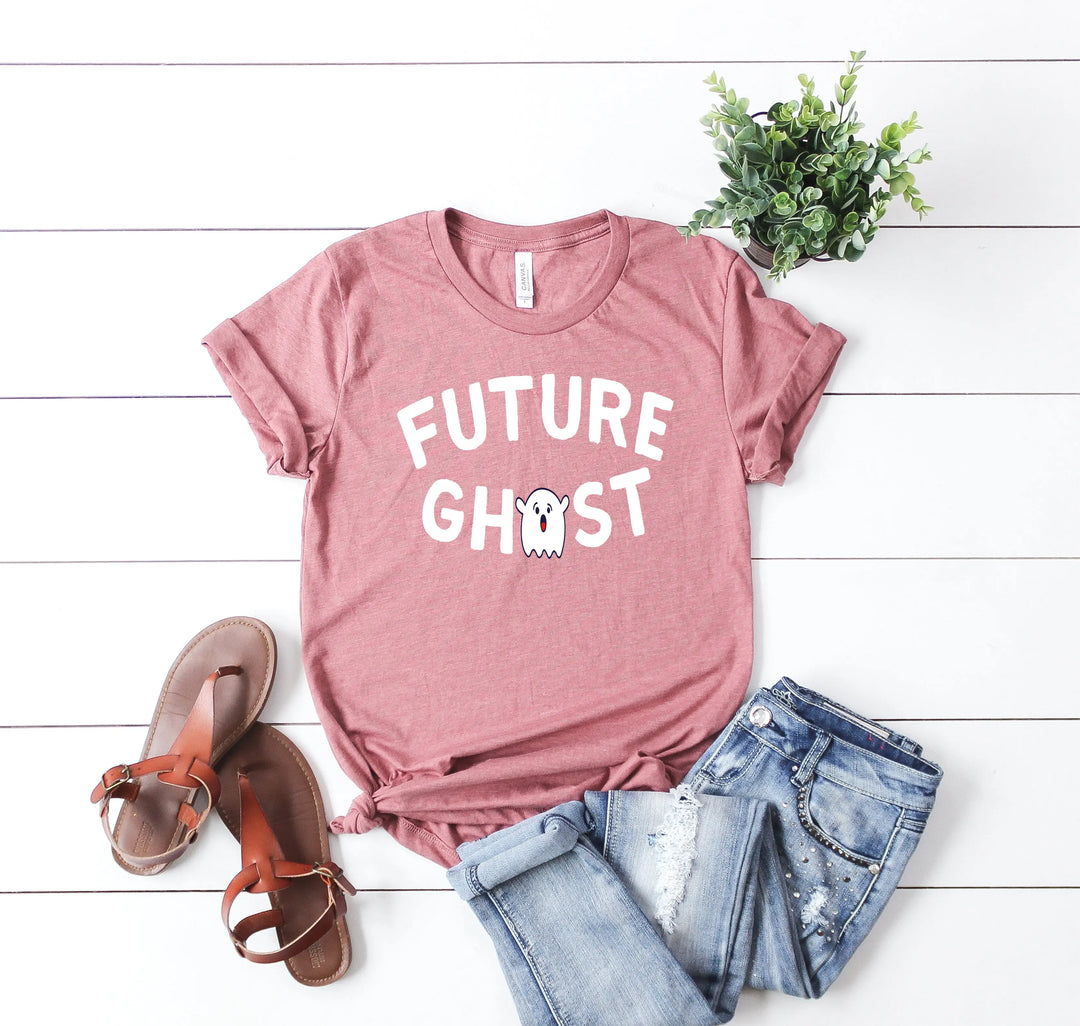 Future Ghost Crewneck Shirt | Trendy Halloween Party Graphic Shirt Shirtprintingcenter