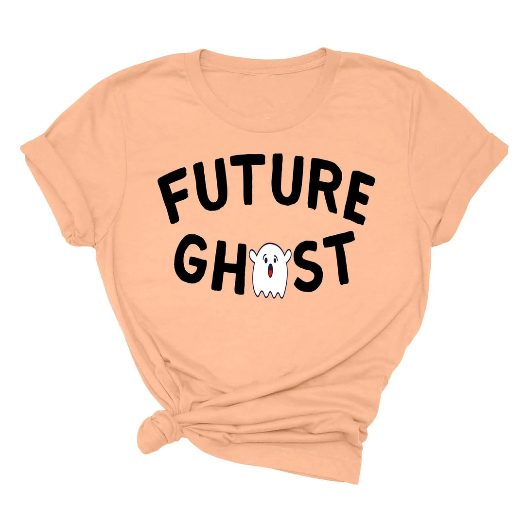 Future Ghost Crewneck Shirt | Trendy Halloween Party Graphic Shirt Shirtprintingcenter
