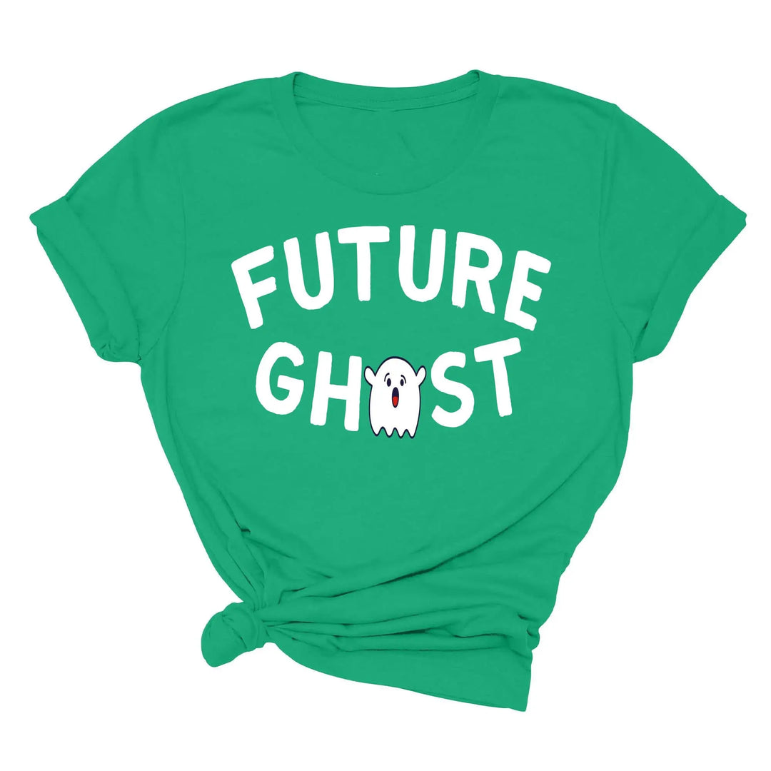 Future Ghost Crewneck Shirt | Trendy Halloween Party Graphic Shirt Shirtprintingcenter