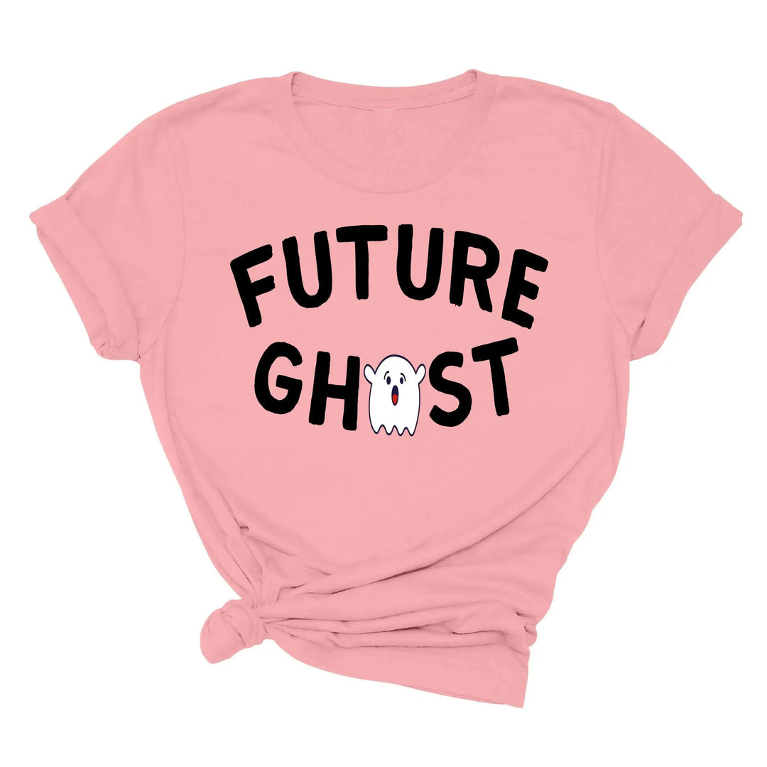 Future Ghost Crewneck Shirt | Trendy Halloween Party Graphic Shirt Shirtprintingcenter