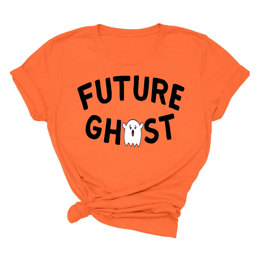 Future Ghost Crewneck Shirt | Trendy Halloween Party Graphic Shirt Shirtprintingcenter