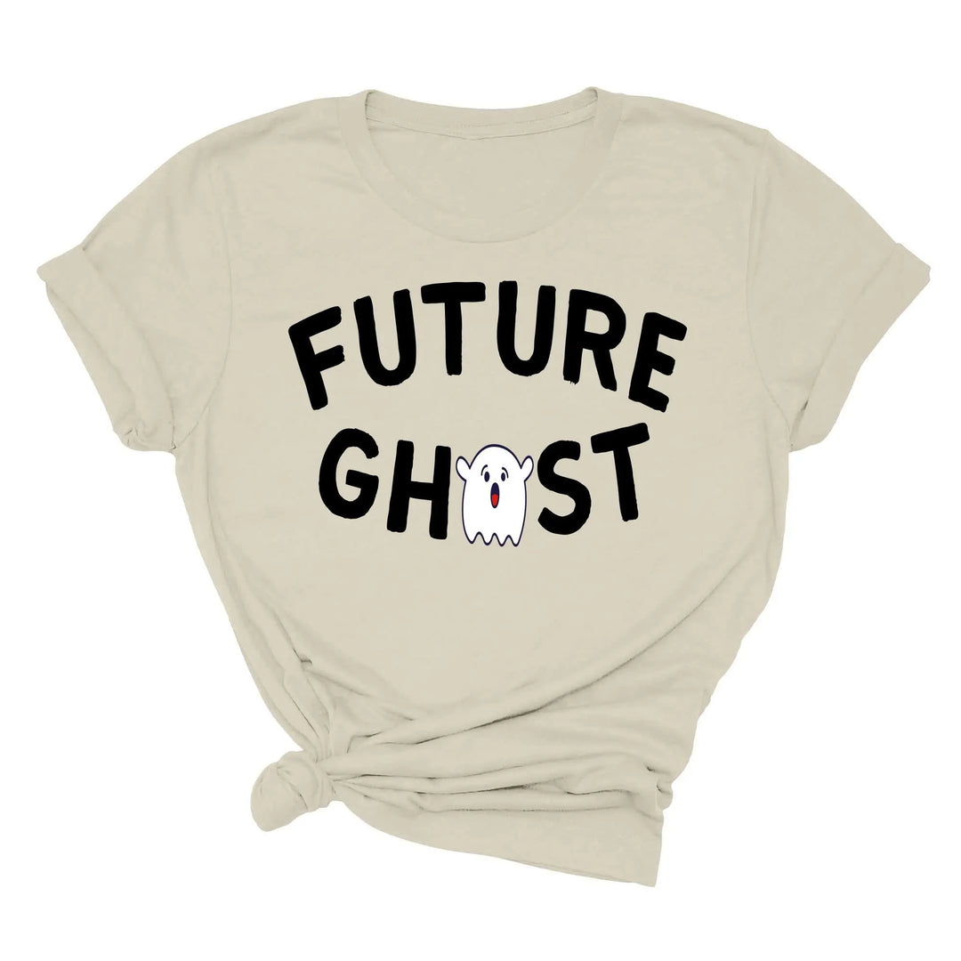Future Ghost Crewneck Shirt | Trendy Halloween Party Graphic Shirt Shirtprintingcenter