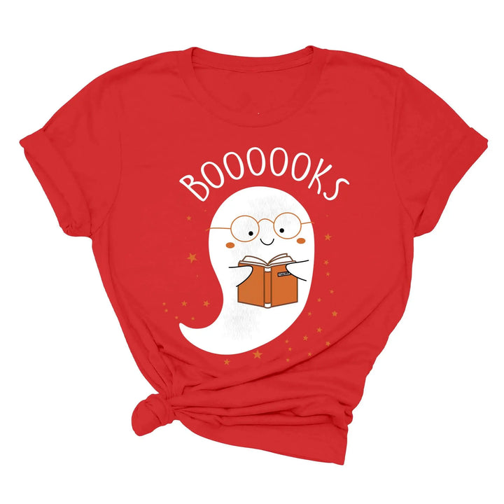 Ghost Books Halloween Reading Tee | Librarian Bookworm Teacher Shirt Gift Shirtprintingcenter