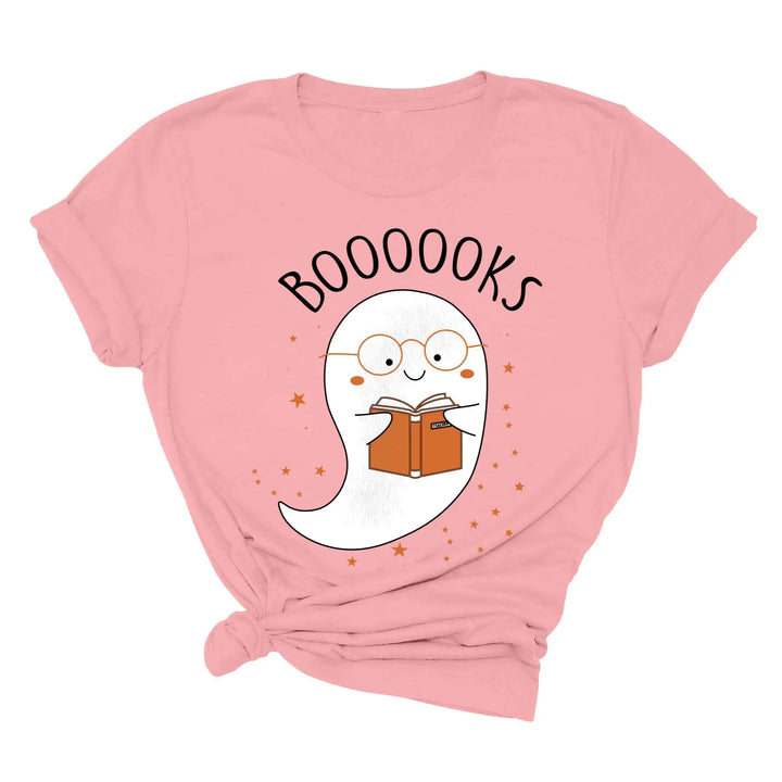 Ghost Books Halloween Reading Tee | Librarian Bookworm Teacher Shirt Gift Shirtprintingcenter