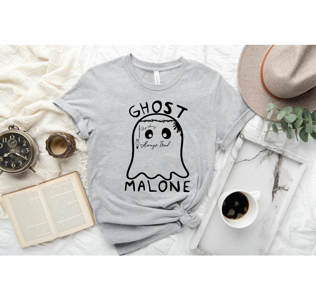 Ghost Malone Halloween Shirt | Funny Cute Ghost Tee | Matching Halloween Gift Shirtprintingcenter