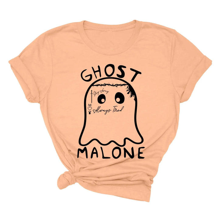 Ghost Malone Halloween Shirt | Funny Cute Ghost Tee | Matching Halloween Gift Shirtprintingcenter
