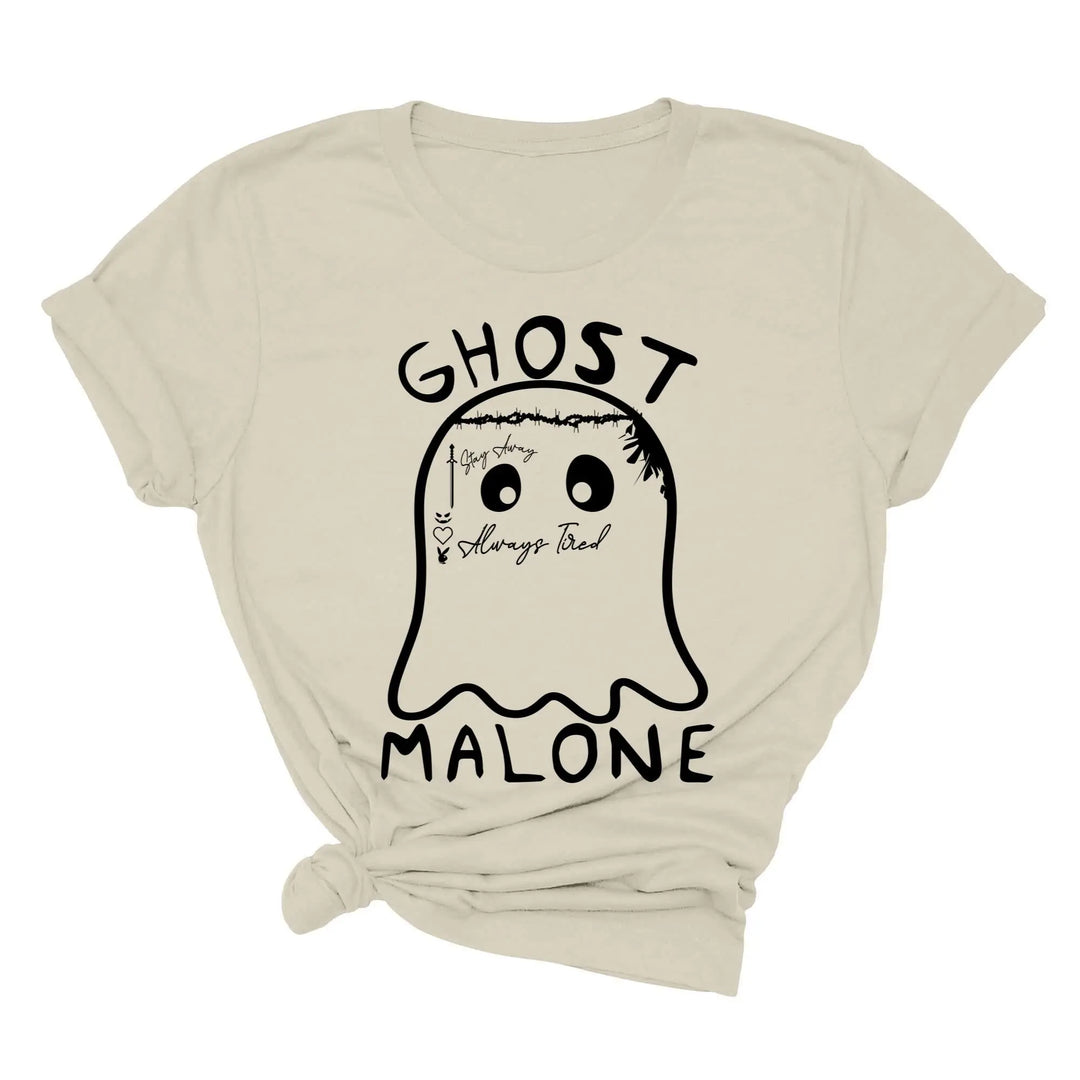 Ghost Malone Halloween Shirt | Funny Cute Ghost Tee | Matching Halloween Gift Shirtprintingcenter