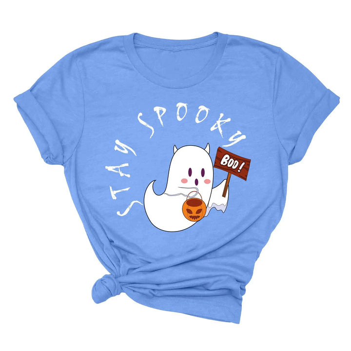 Halloween Boo Ghost Pocket Tee | Stay Spooky Costume Party Shirt Shirtprintingcenter