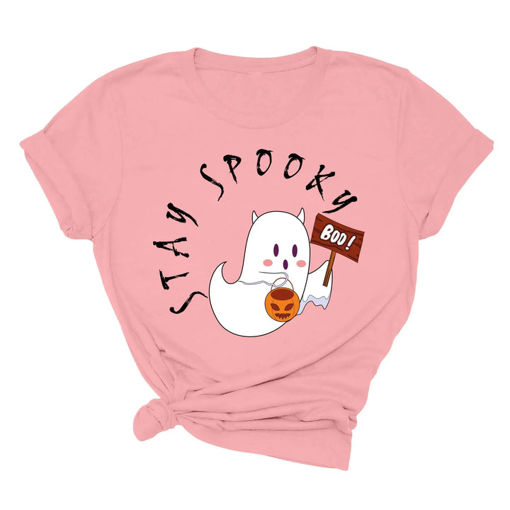 Halloween Boo Ghost Pocket Tee | Stay Spooky Costume Party Shirt Shirtprintingcenter