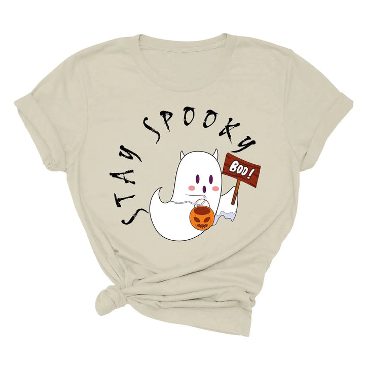 Halloween Boo Ghost Pocket Tee | Stay Spooky Costume Party Shirt Shirtprintingcenter