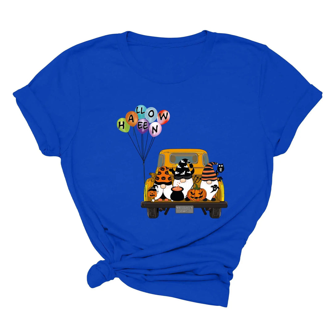 Halloween Gnomes in Truck Shirt – Vintage Pumpkins & Bat Costume Tee Shirtprintingcenter