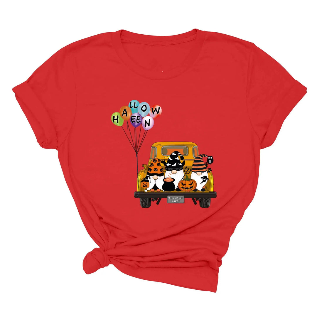 Halloween Gnomes in Truck Shirt – Vintage Pumpkins & Bat Costume Tee Shirtprintingcenter