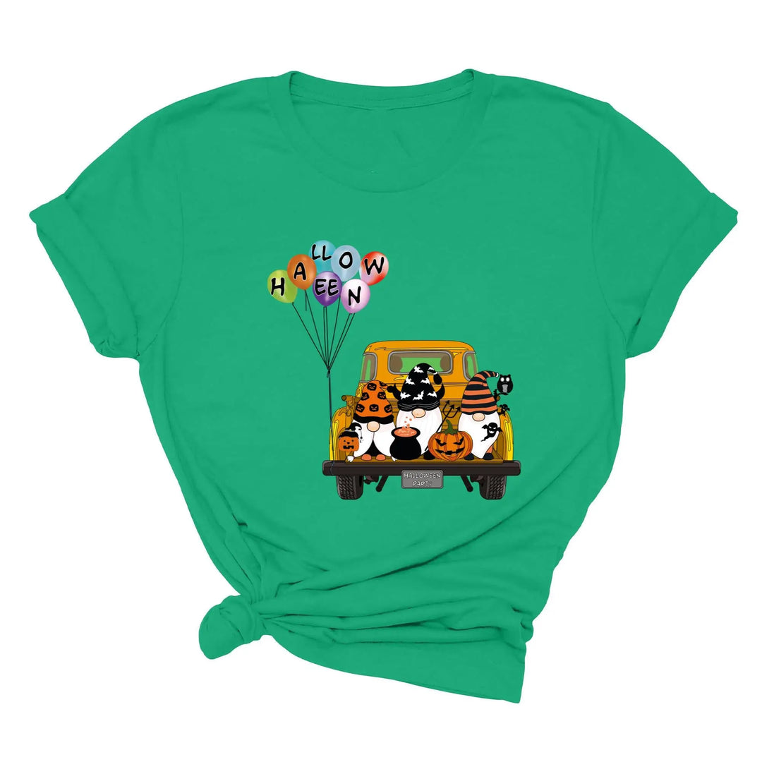 Halloween Gnomes in Truck Shirt – Vintage Pumpkins & Bat Costume Tee Shirtprintingcenter