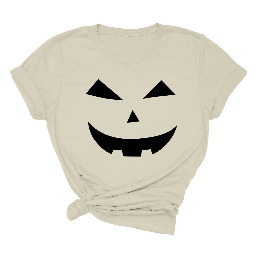 Halloween Pumpkin Shirt – Cute Jack-O-Lantern Tee for Women & Moms Shirtprintingcenter