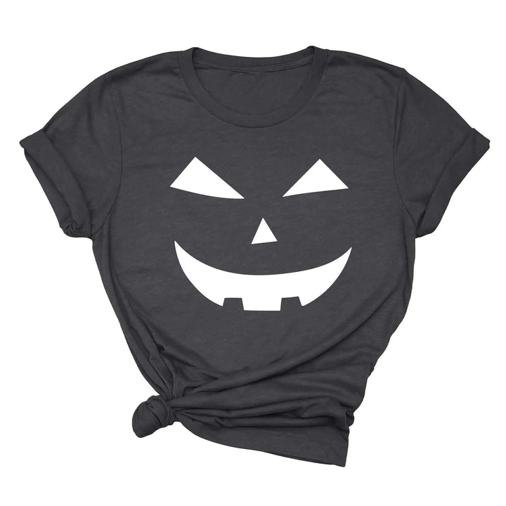 Halloween Pumpkin Shirt – Cute Jack-O-Lantern Tee for Women & Moms Shirtprintingcenter