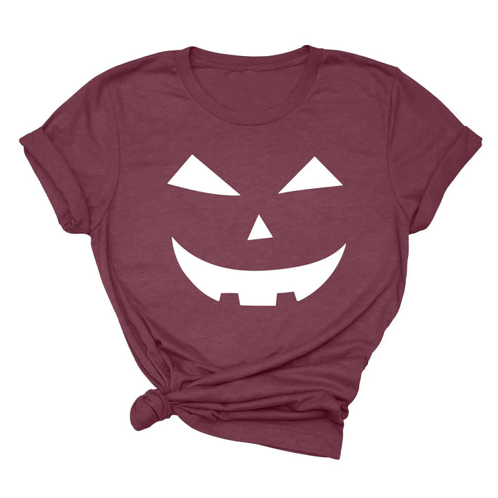 Halloween Pumpkin Shirt – Cute Jack-O-Lantern Tee for Women & Moms Shirtprintingcenter