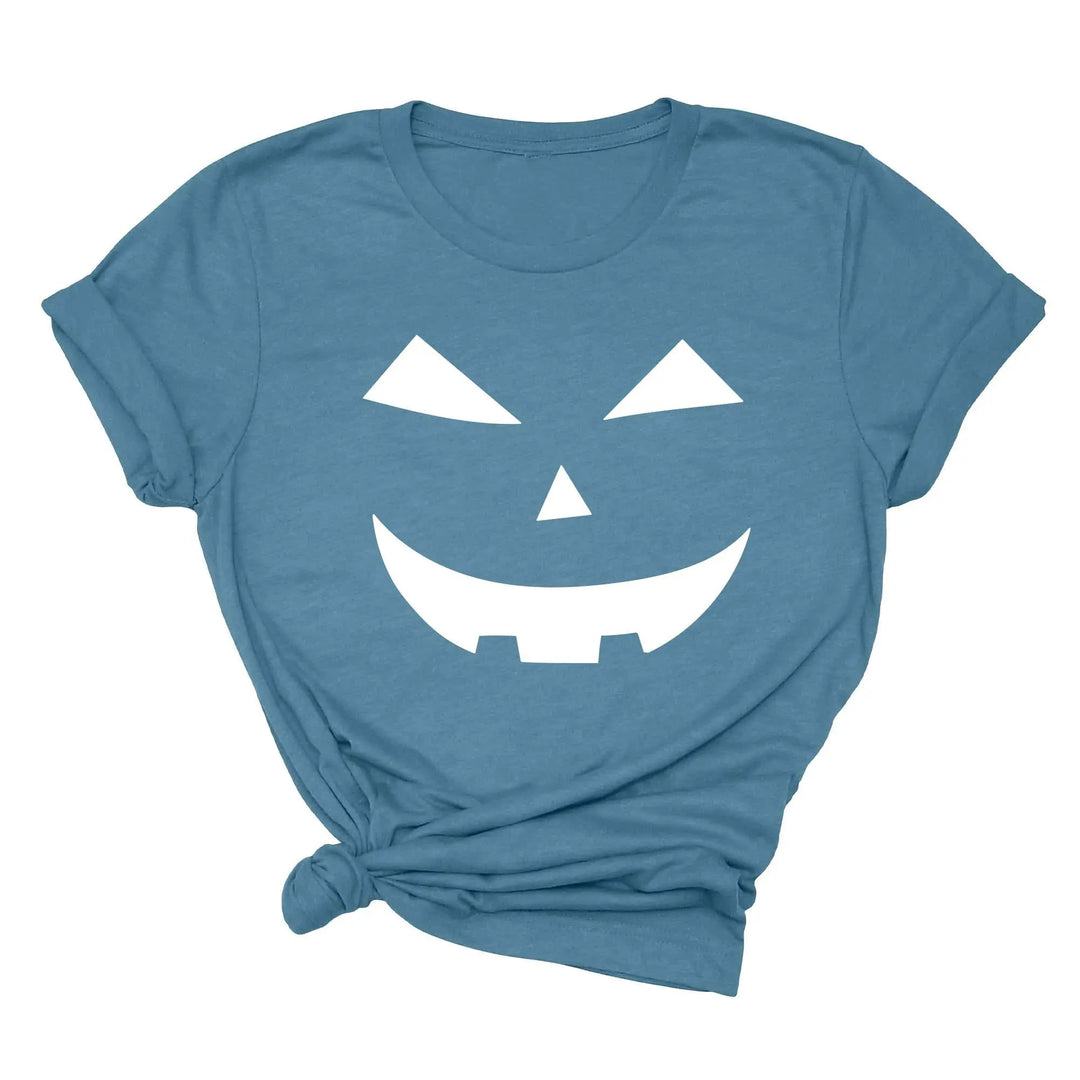 Halloween Pumpkin Shirt – Cute Jack-O-Lantern Tee for Women & Moms Shirtprintingcenter