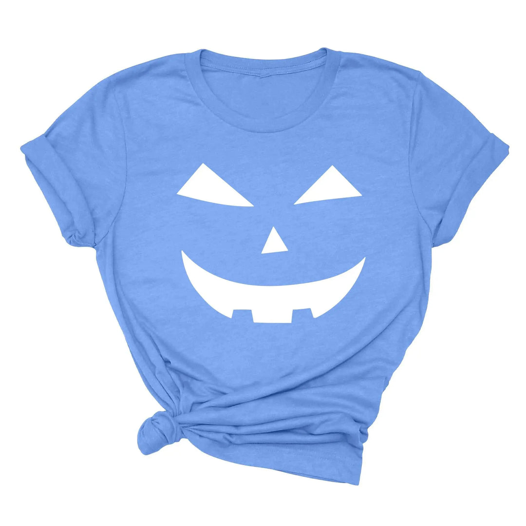 Halloween Pumpkin Shirt – Cute Jack-O-Lantern Tee for Women & Moms Shirtprintingcenter