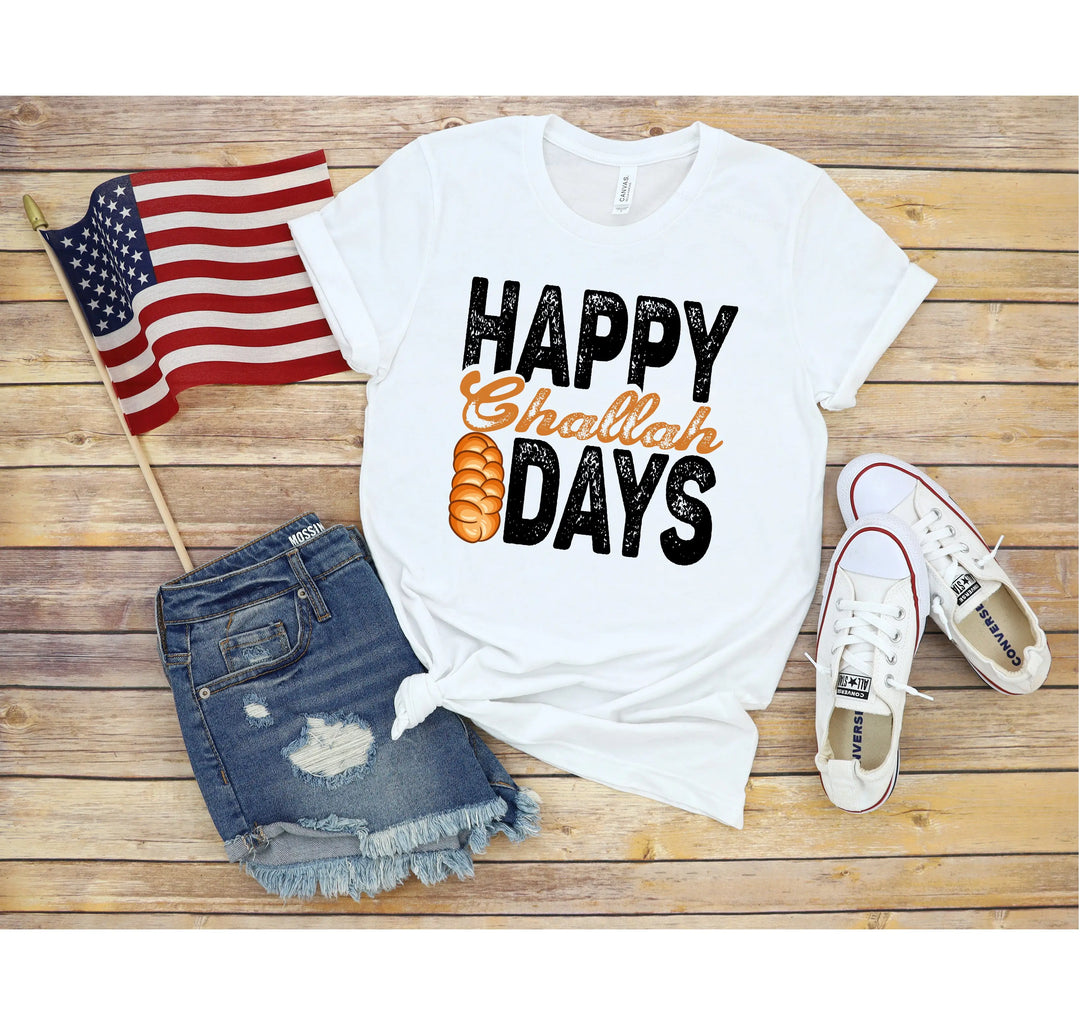 Happy Challah Days Shirt | Chanukah & Jewish Holiday Tee Shirtprintingcenter