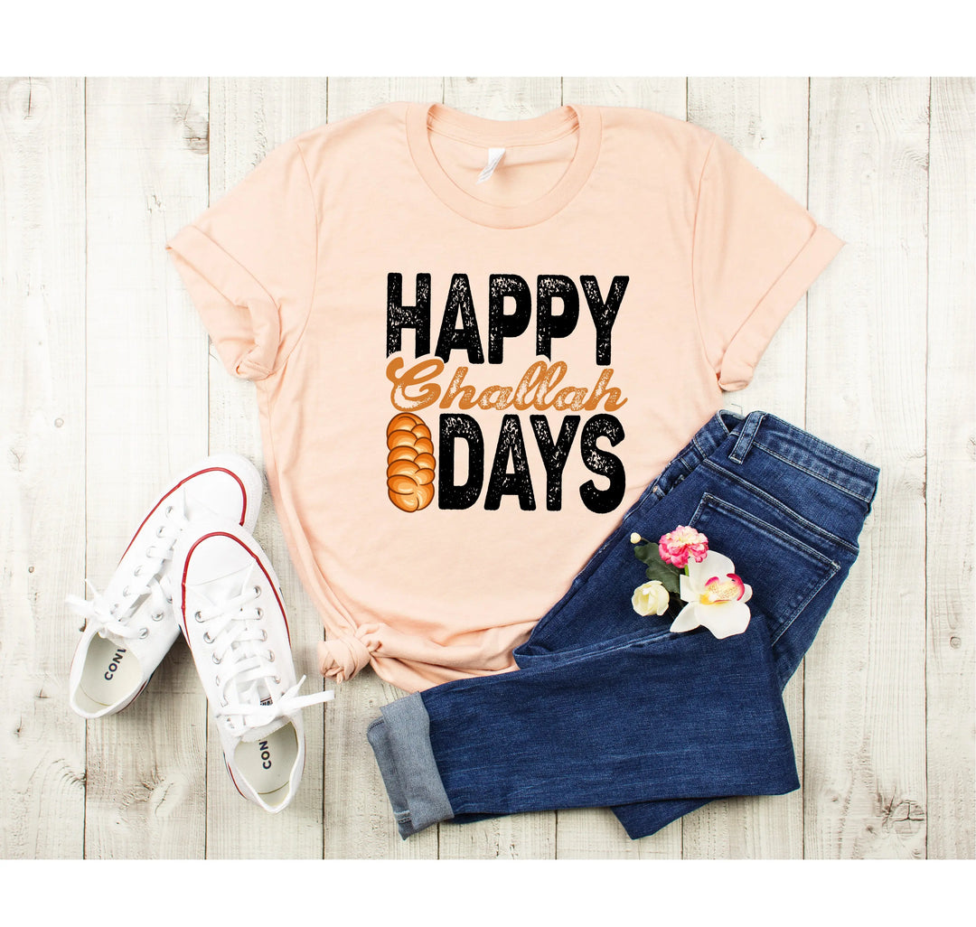 Happy Challah Days Shirt | Chanukah & Jewish Holiday Tee Shirtprintingcenter