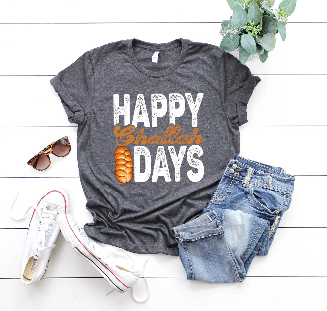 Happy Challah Days Shirt | Chanukah & Jewish Holiday Tee Shirtprintingcenter