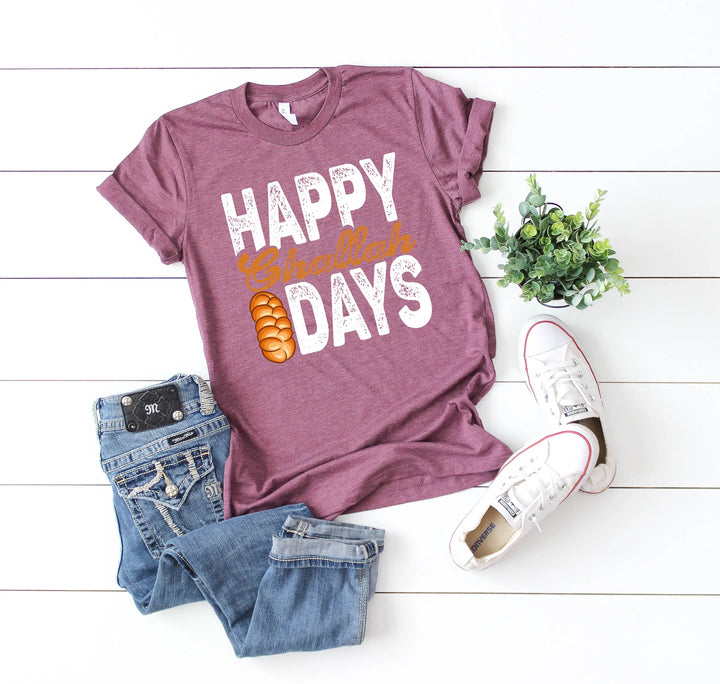 Happy Challah Days Shirt | Chanukah & Jewish Holiday Tee Shirtprintingcenter