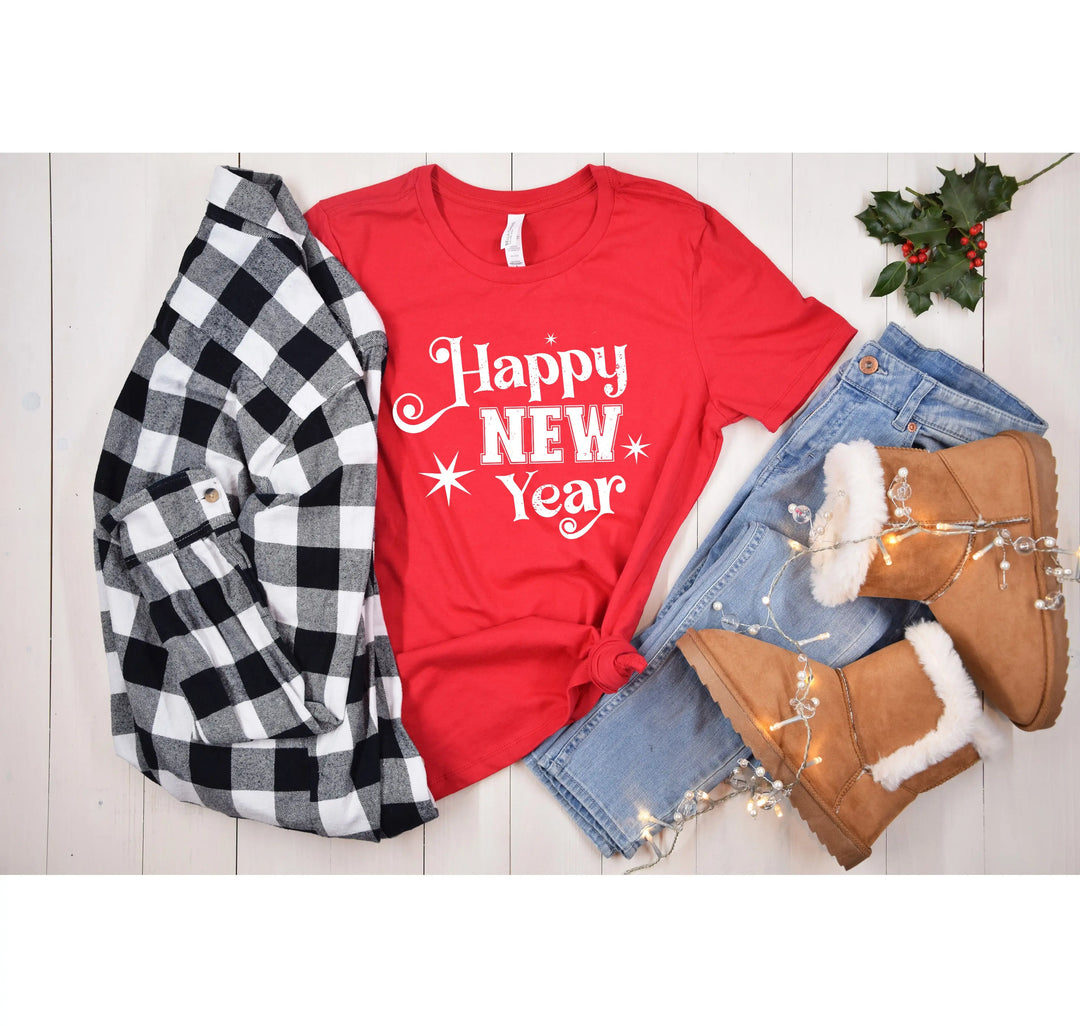 Happy New Year 2025 Shirt | Christmas Crew & Family Holiday Tees Shirtprintingcenter